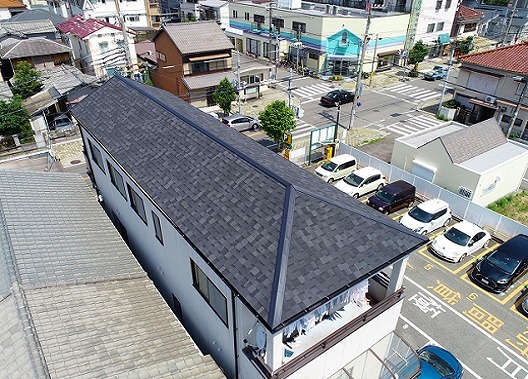 明石市　カバー工法施工完了　リッジウェイ